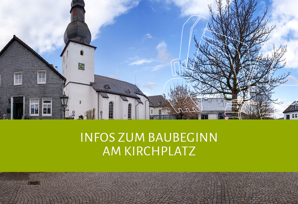 Baubeginn am Kirchplatz
