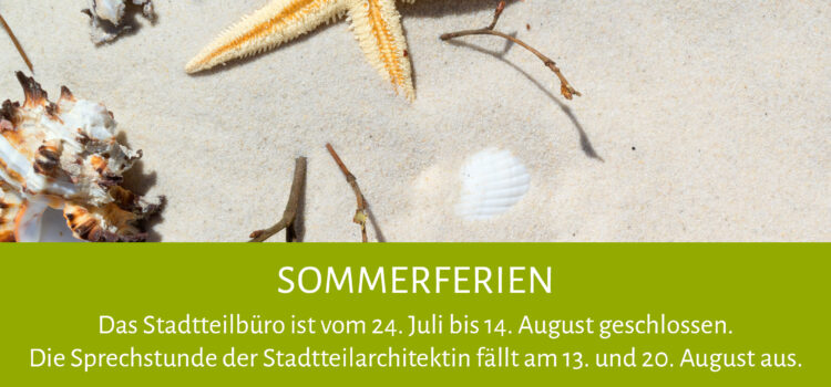 Grafik Öffnungszeiten in den Sommerferien