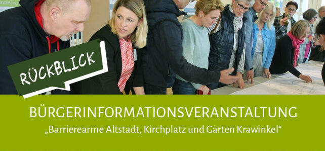 Rückblick zur Bürgerinformationsveranstaltung Rückblick zur Bürgerinformationsveranstaltung