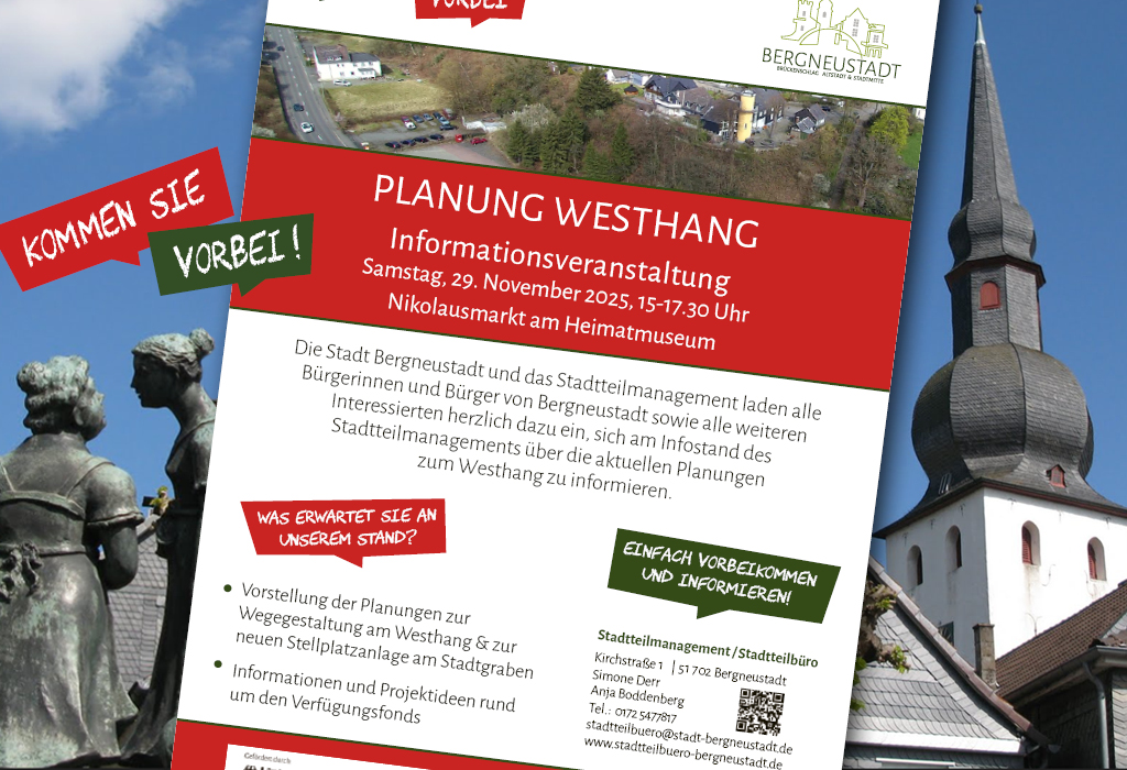 Informationen zur Planung Westhang – Infostand auf dem Nikolausmarkt
